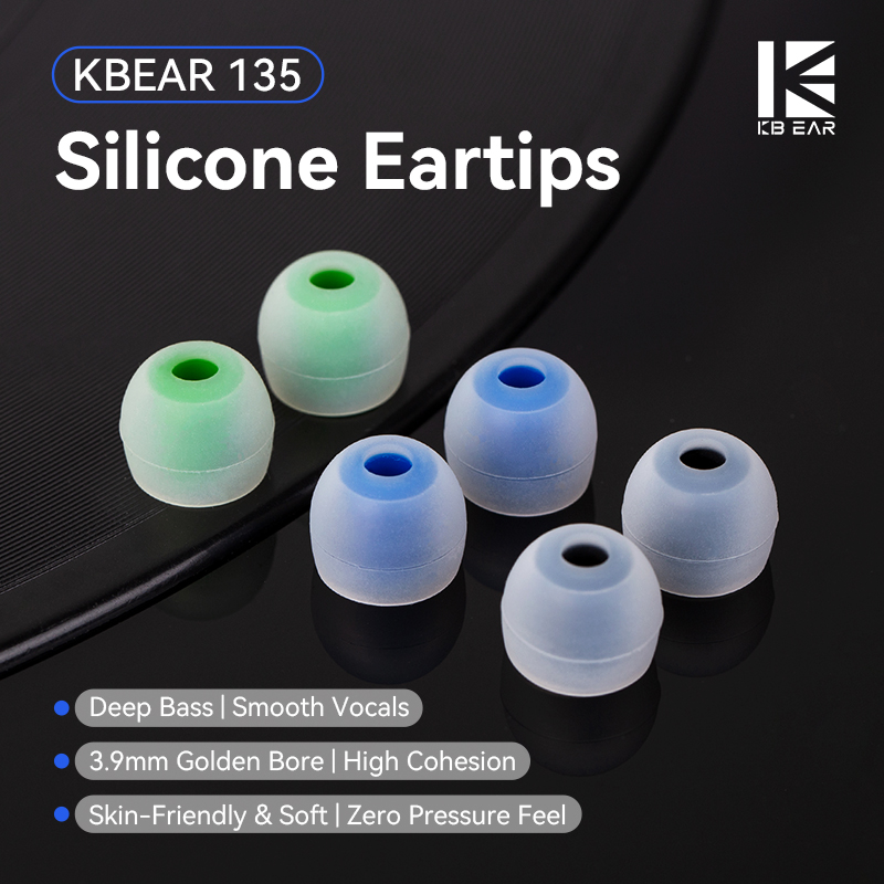 KBEAR 135 Silicone Eartips 3.9 - In Ear Monitor Iem ulasan dan harga