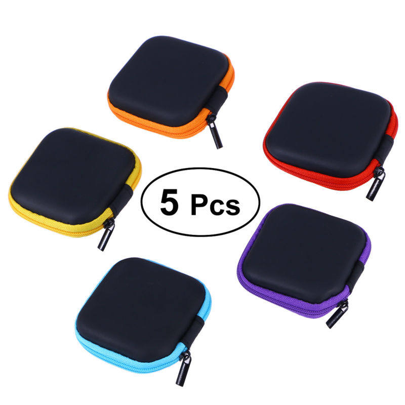 5Pcs Earphone Storage Case Min - Headphone Case Hard ulasan dan harga