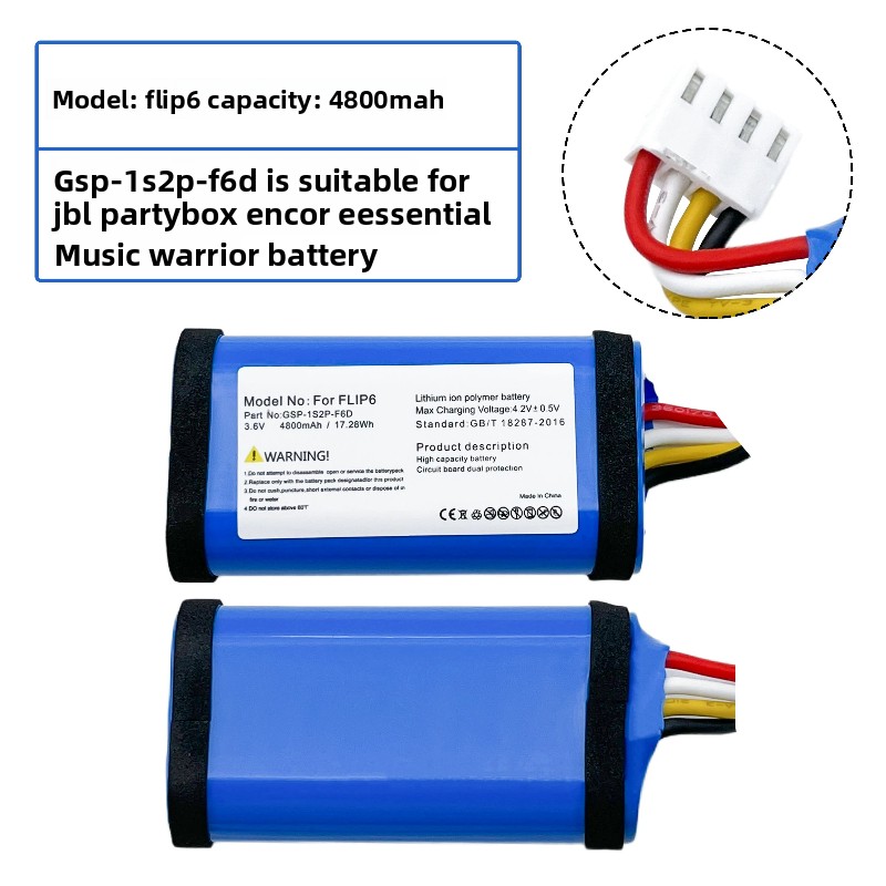 GSP-1S2P-F6D 3.6V 4800mAh 17.2 - Jbl Speaker Flip 6 ulasan dan harga