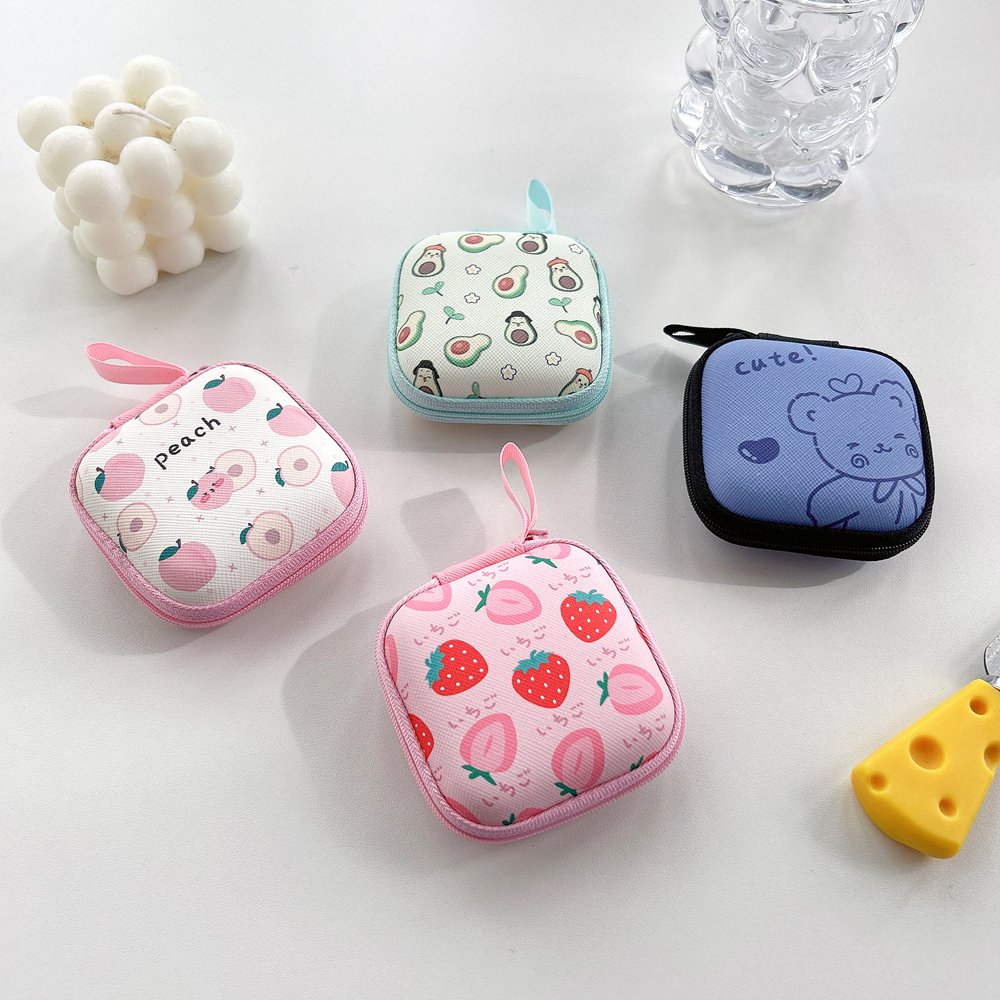 Cartoon Mini Zipper Hard Headp - Headphone Case Hard ulasan dan harga